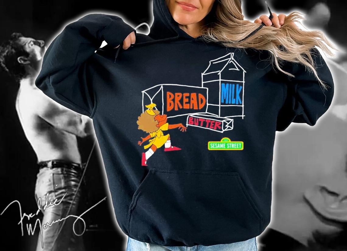 Joe Caramagna Retrokid Sesame Street I Remember Bread Butter Milk Shirt t-shirt