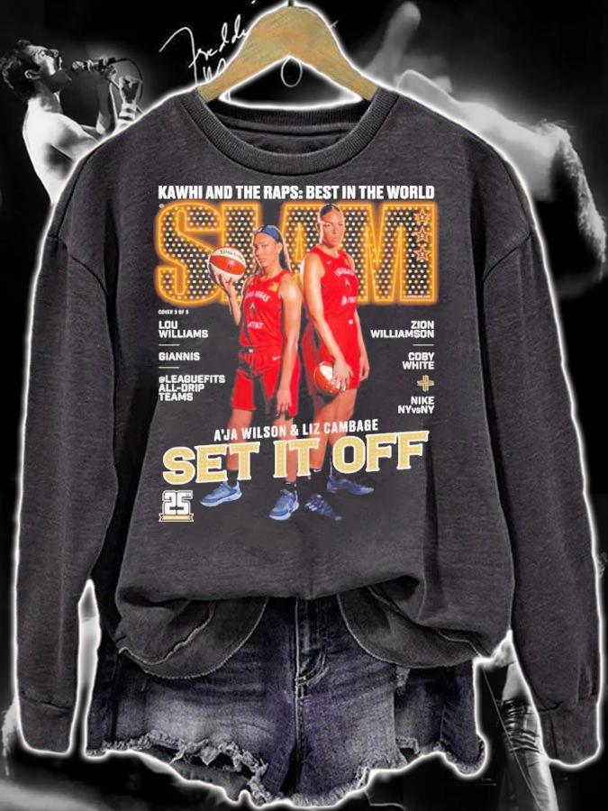 Liz Cambage A'ja Wilson Slam WNBA Shirt t-shirt