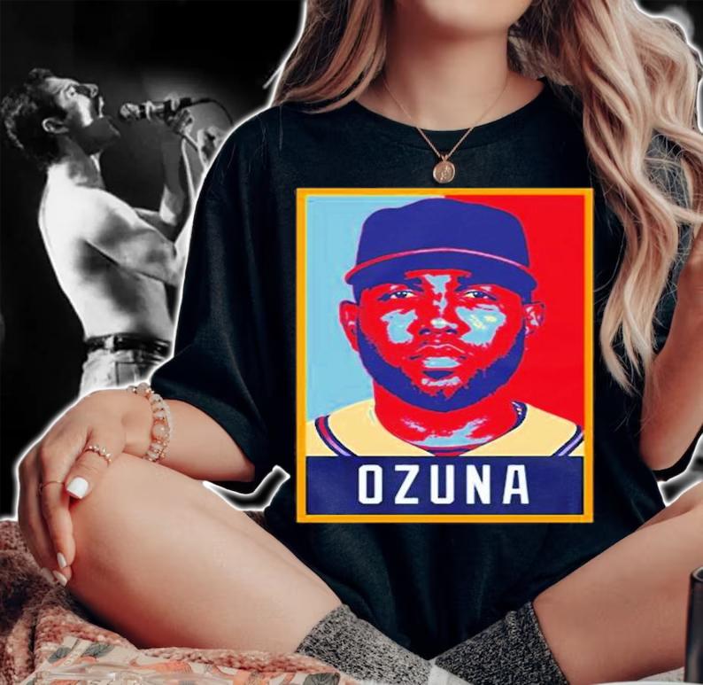 Marcell Ozuna Portrait Baseball T-Shirt t-shirt