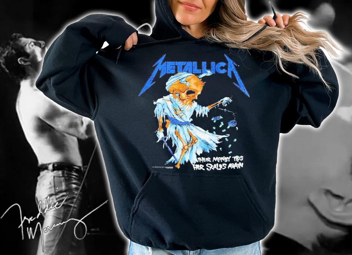 Metallica Their Money Tips Her Scales Again Vintage Shirt t-shirt hoodie