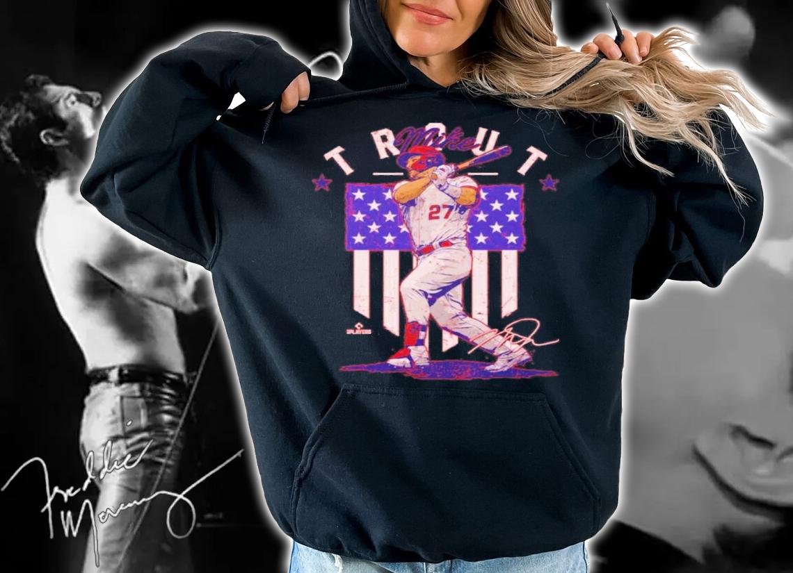 Mike Trout Los Angeles A Country Flag Football Shirt t-shirt hoodie