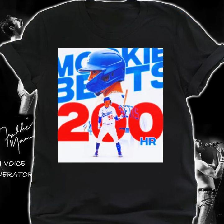 Mookie Betts Los Angeles Baseball 200 HR Shirt t-shirt shirt