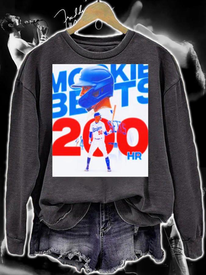 Mookie Betts Los Angeles Baseball 200 HR Shirt t-shirt sweatshirt