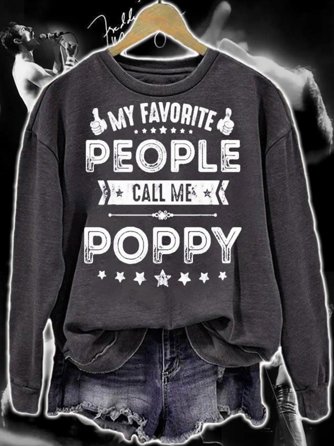 My Favorite People Call Me Poppy 2022 T-Shirt t-shirt sweatshirt