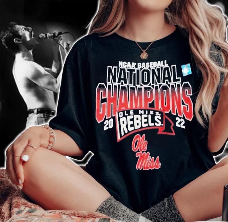 NCAA Baseball National Championship Ole Miss Rebels 2022 T-Shirt t-shirt woman shirt