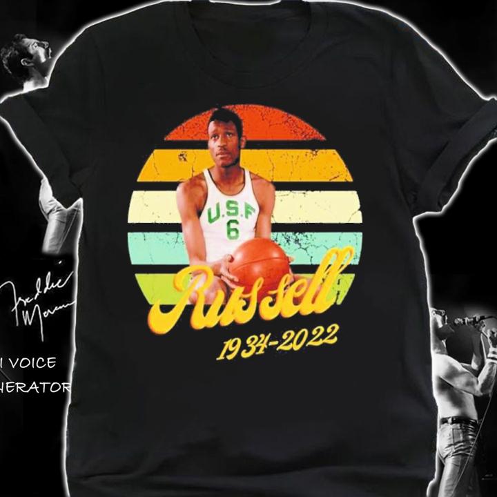 RIP Bill Russell William Felton Russell Vintage Shirt t-shirt shirt