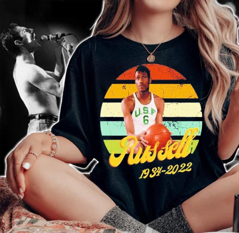 RIP Bill Russell William Felton Russell Vintage Shirt t-shirt woman shirt