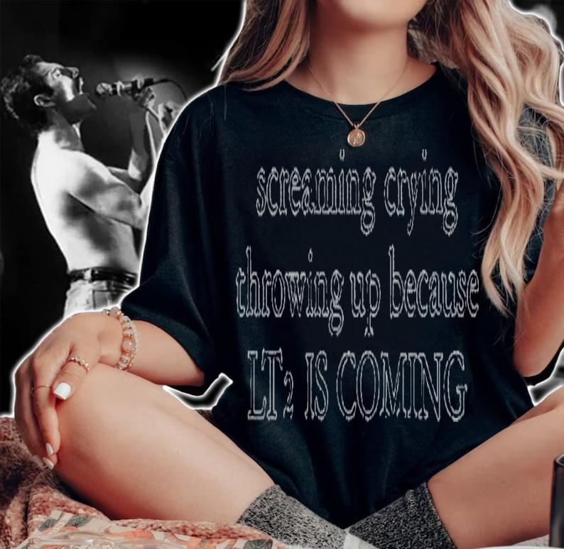 Screaming crying throwing up because LT2 is coming shirt t-shirt