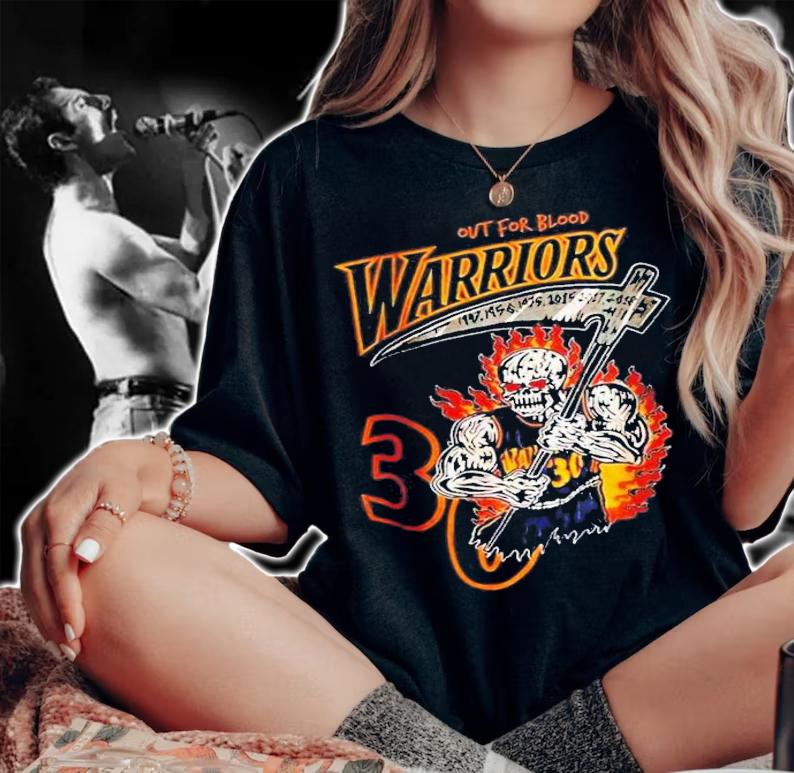 Skull Stephen Curry Warriors Golden State Basketball T-Shirt t-shirt woman shirt