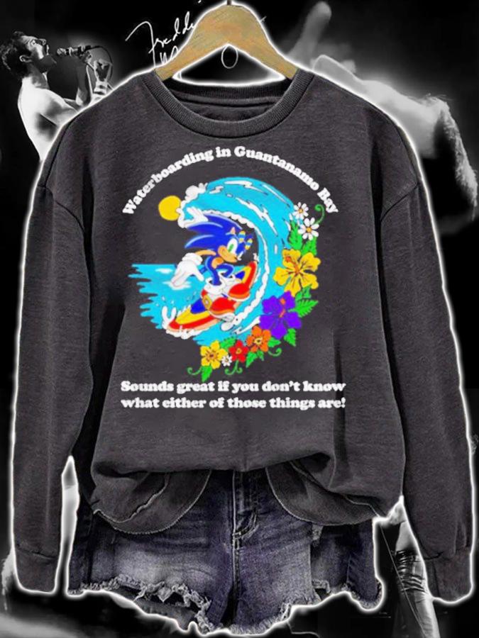 Sonic Waterboarding In Guantanamo Bay Shirt t-shirt sweatshirt