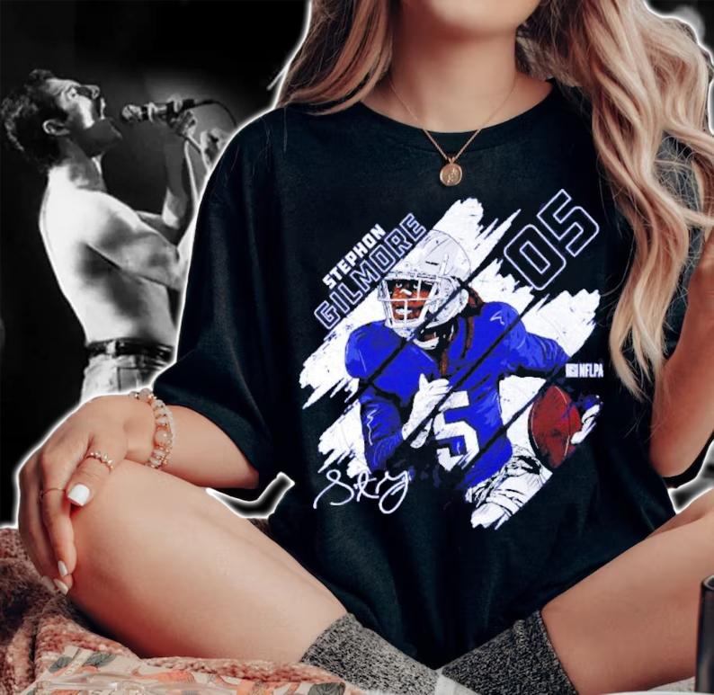 Stephon Gilmore Indianapolis Stripes Football Shirt t-shirt
