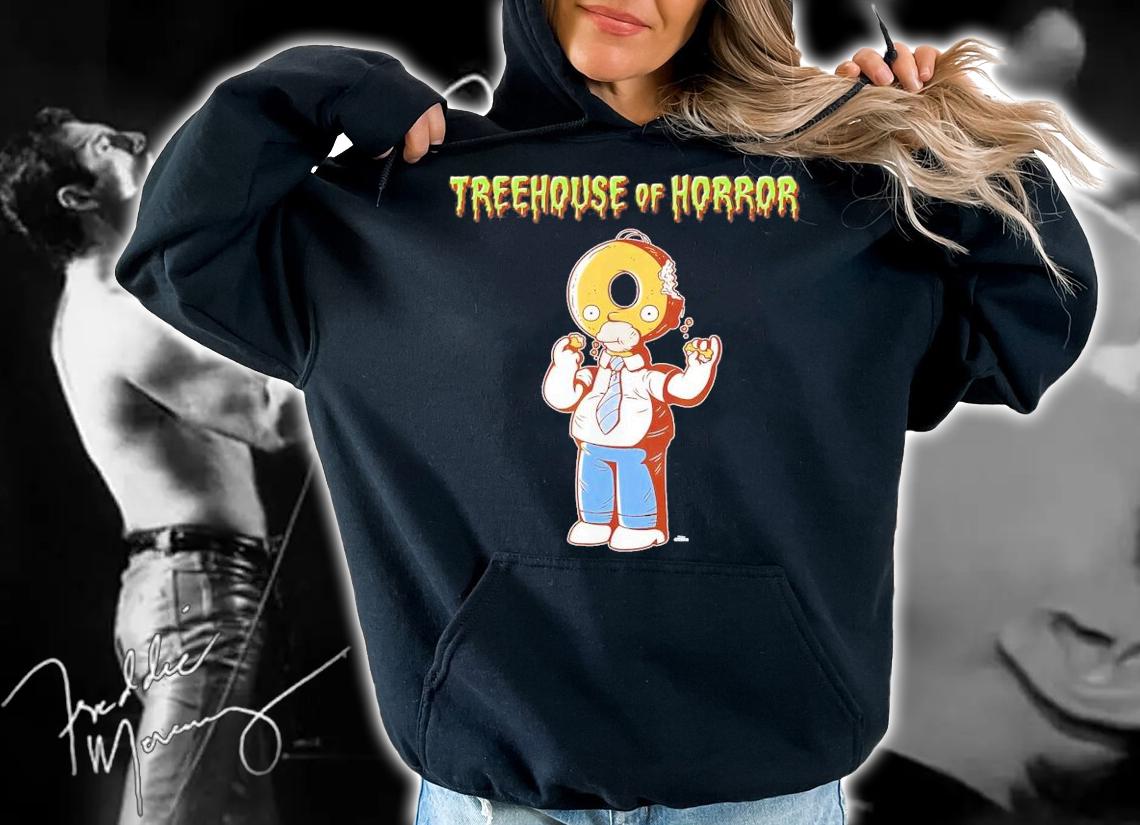 The Simpsons Treehouse Of Horror Homer Donut Head Halloween T-Shirt t-shirt