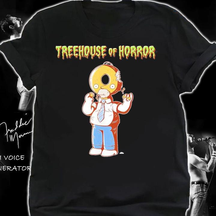 The Simpsons Treehouse Of Horror Homer Donut Head Halloween T-Shirt t-shirt