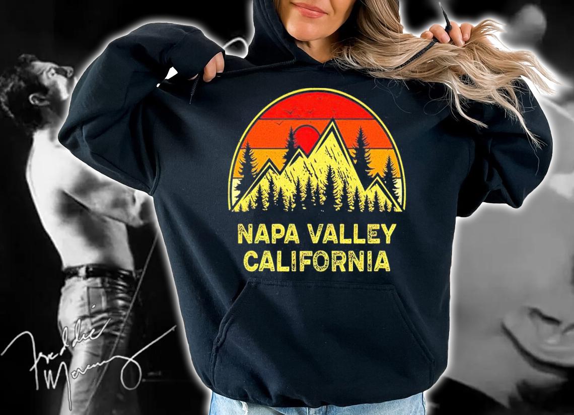 Vintage Napa Valley California CA Mountains Hiking Souvenir T-Shirt t-shirt hoodie