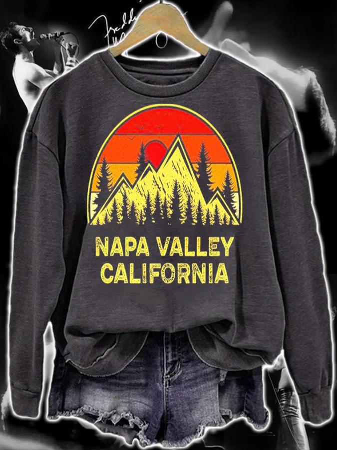 Vintage Napa Valley California CA Mountains Hiking Souvenir T-Shirt t-shirt sweatshirt