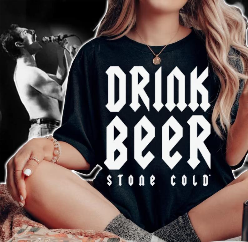 Stone Cold Steve Austin Fuck Fear Drink Beer Shirt t-shirt woman shirt