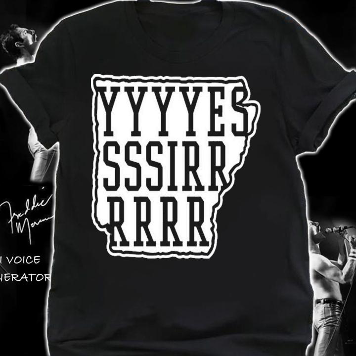 That Line AR Coach Sam Pittman Yessir Ark T-Shirt t-shirt
