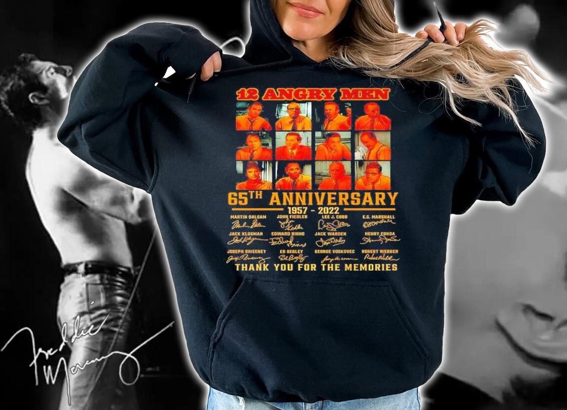 12 Angry Men 65th Anniversary 1957-2022 Signatures Thank You For The Memories Shirt t-shirt