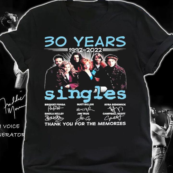 30 years 1992-2022 Singles signatures shirt t-shirt