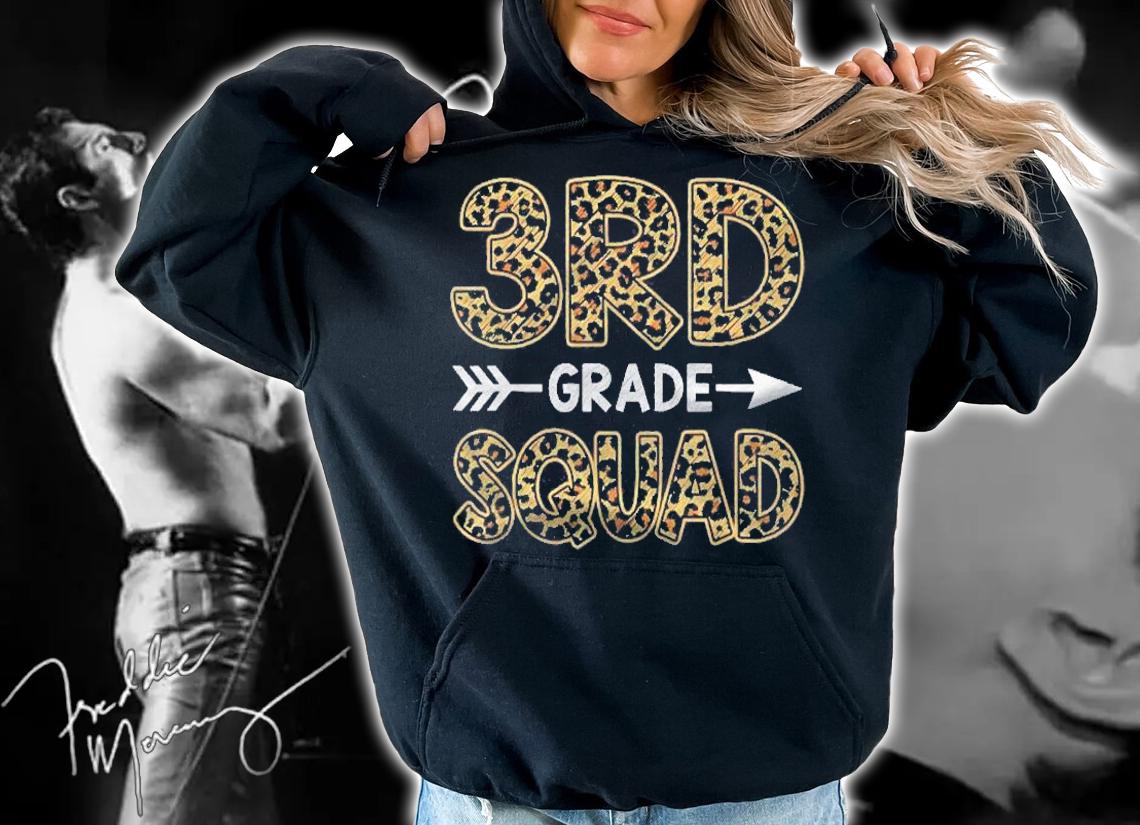 3Rd Grade Squad Leopard Shirt Teacher Student Shirt t-shirt hoodie