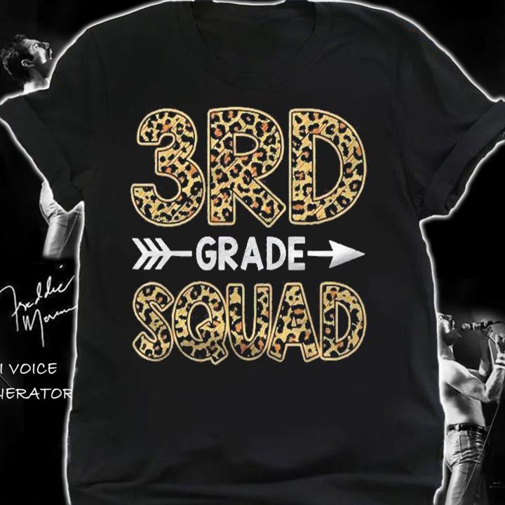 3Rd Grade Squad Leopard Shirt Teacher Student Shirt t-shirt shirt