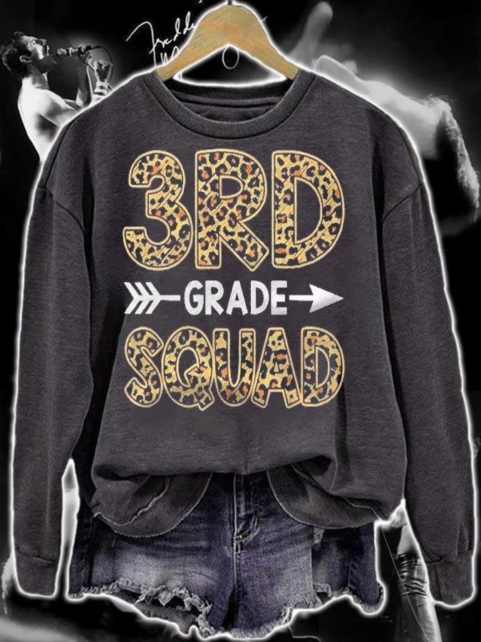 3Rd Grade Squad Leopard Shirt Teacher Student Shirt t-shirt sweatshirt