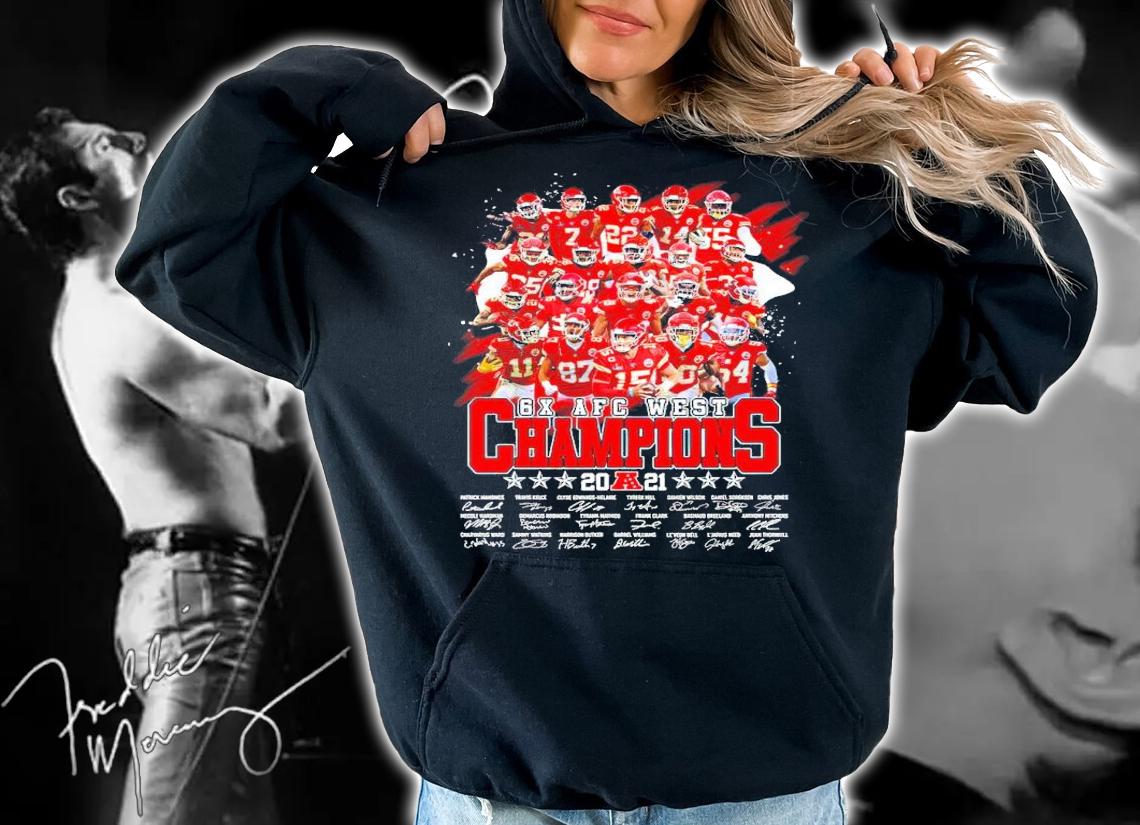 6X AFC West Champions Kansas City Chiefs 2021 Shirt t-shirt