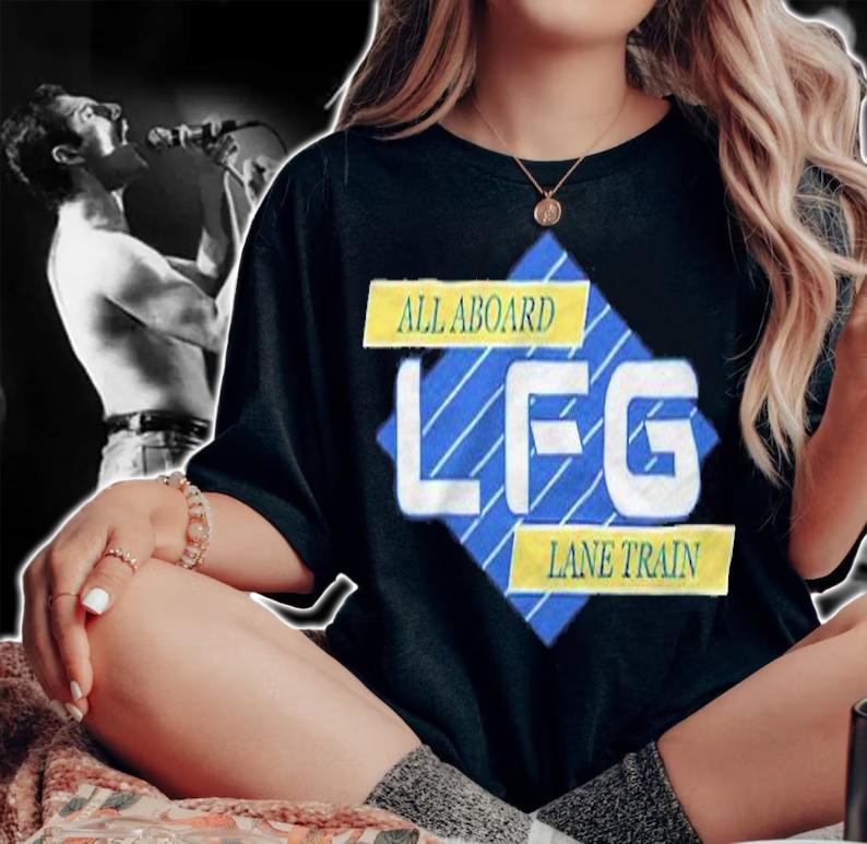 All aboard lane train LFG T-shirt t-shirt woman shirt
