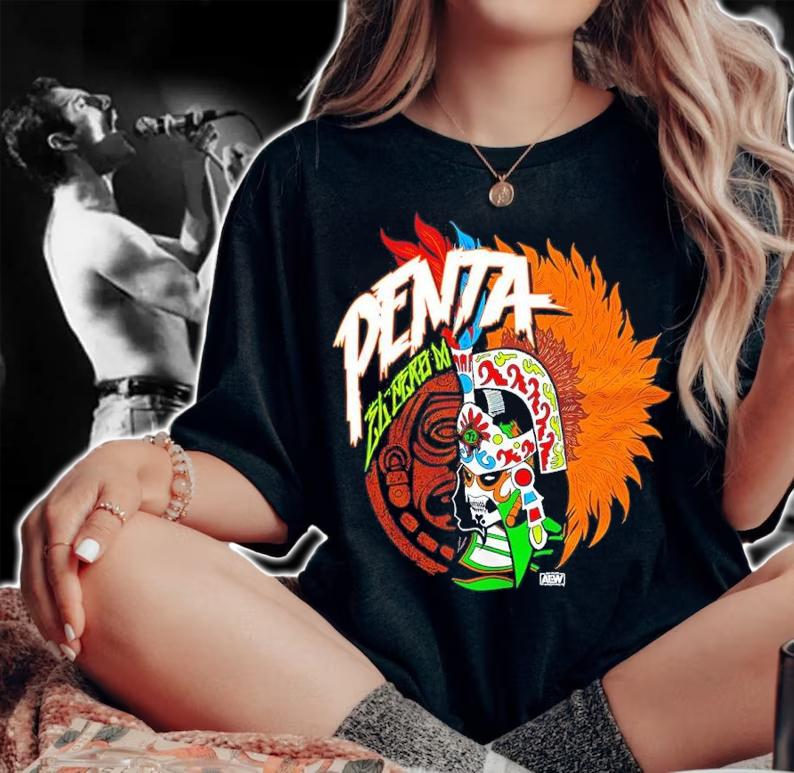 All Elite Wrestling Penta El Zero M Headdress Shirt t-shirt