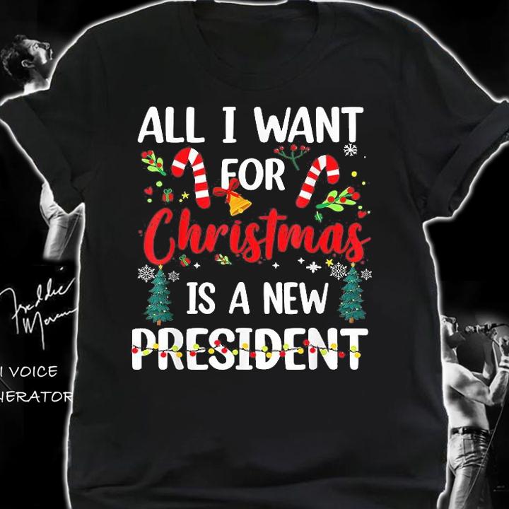 All I Want For Christmas Is A New President Xmas Pajama T-Shirt t-shirt shirt