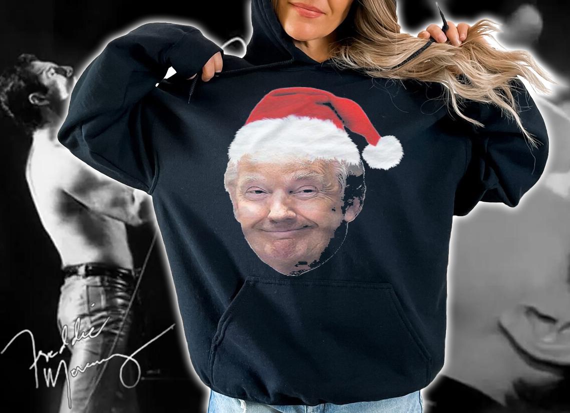 Anti Biden donald Trump Christmas Funny MAGA Santa T-Shirt t-shirt