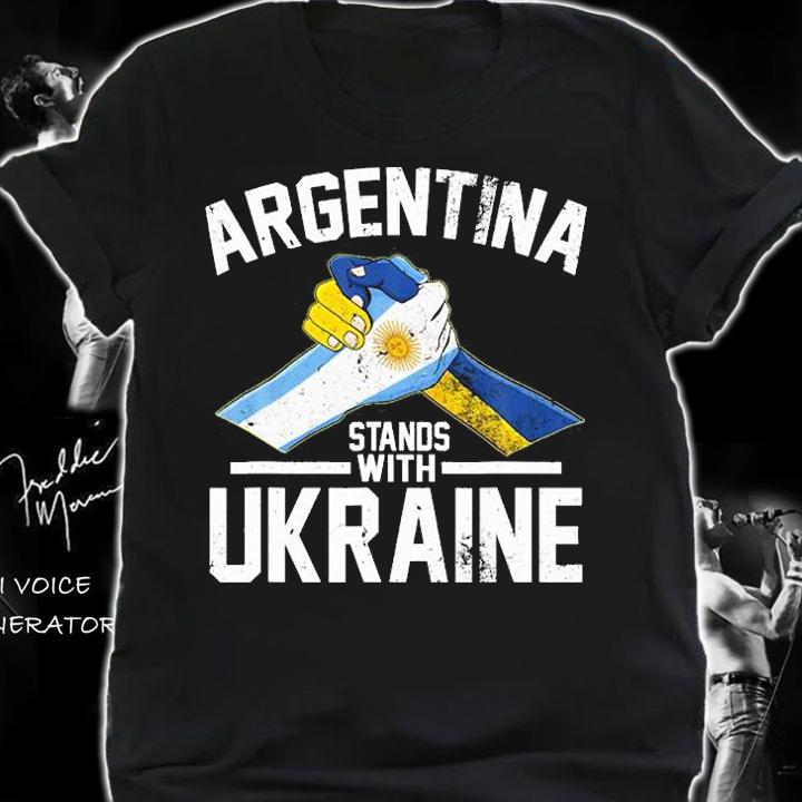 Argentina Stands With Ukraine Ukrainian Argentinia T-Shirt t-shirt