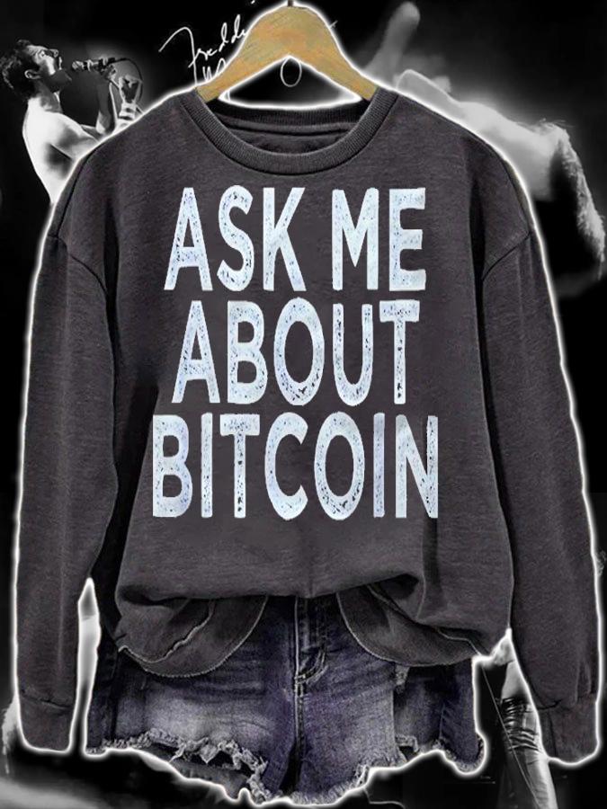 Ask Me About Bitcoin Cryptocurrency Shirt t-shirt
