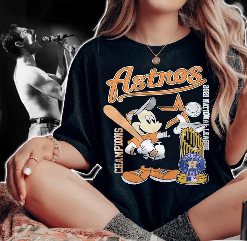Astros 2021 National League Mickey Mouse shirt t-shirt woman shirt
