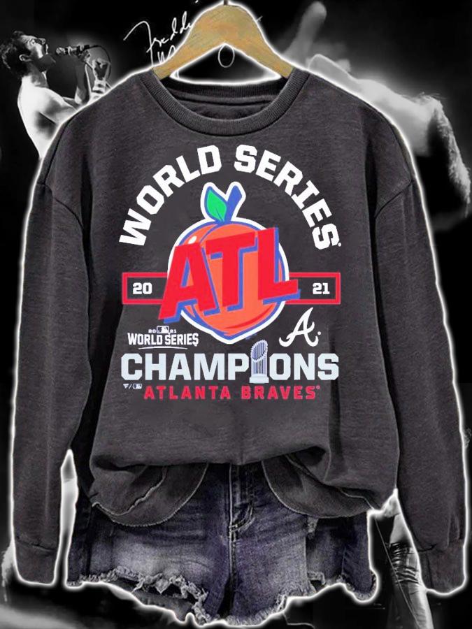 Atlanta Braves 2021 World Series Champions Peach Of A Series Hometown Shirt t-shirt sweatshirt