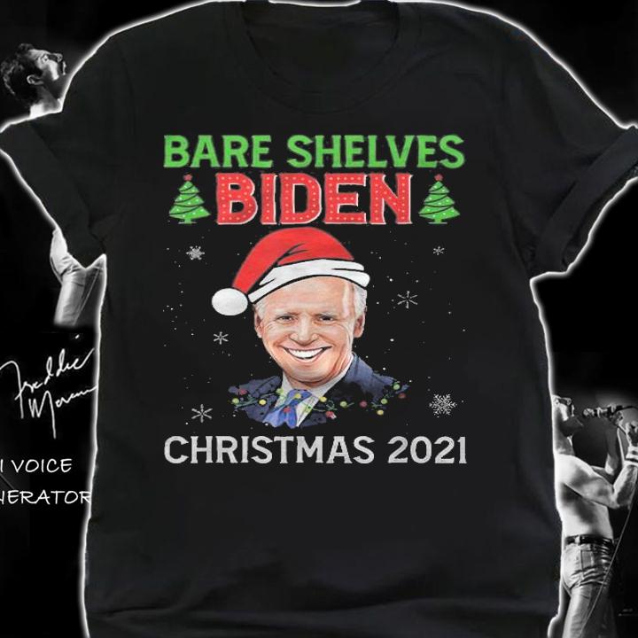 Bare Shelves Anti Biden Christmas 2021 Fun Meme Xmas Tree T-Shirt t-shirt shirt
