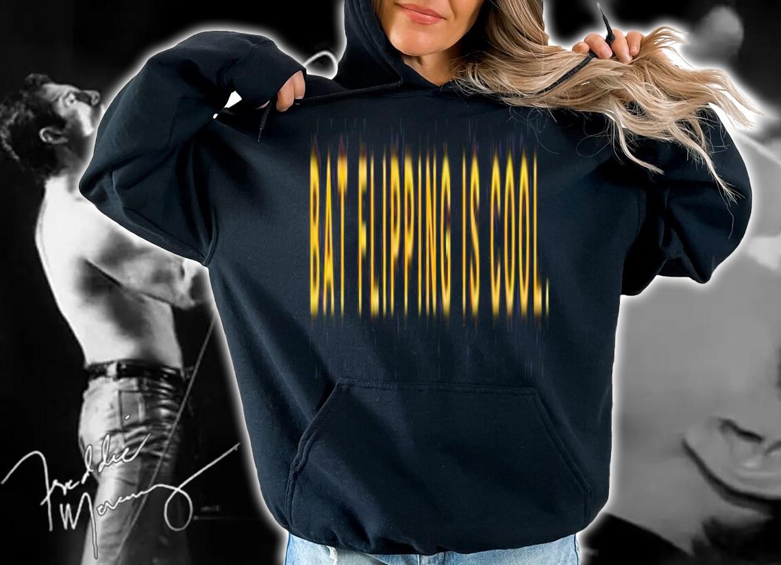 Bat flipping is cool shirt t-shirt hoodie