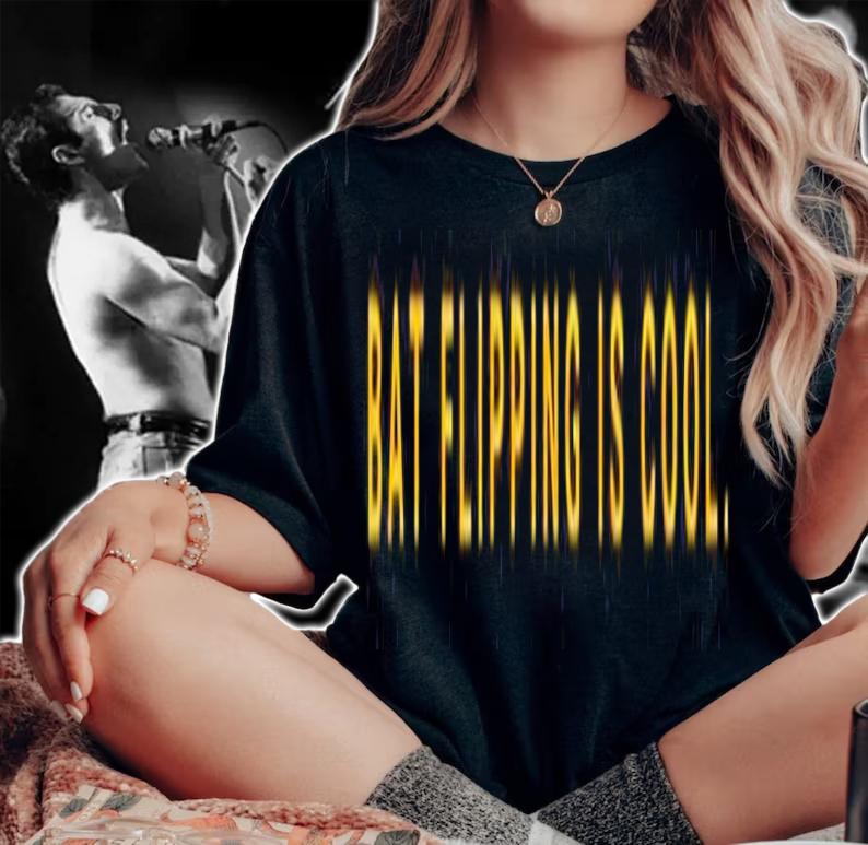 Bat flipping is cool shirt t-shirt woman shirt