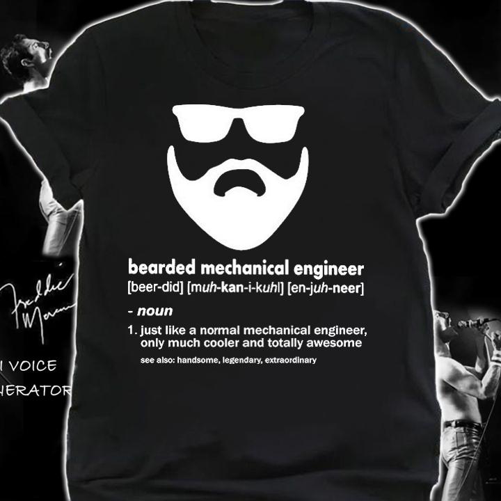 Bearded Mechanical Engineer Just Like A Normal Mechanical Engineer Lita Schmitt T-Shirt t-shirt shirt