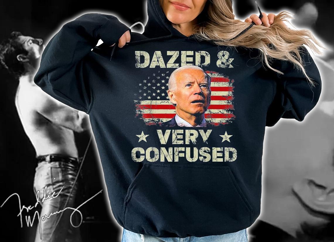 Biden Dazed And Very Confused Funny America Flag Vintage T-Shirt t-shirt hoodie