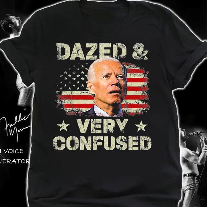 Biden Dazed And Very Confused Funny America Flag Vintage T-Shirt t-shirt shirt