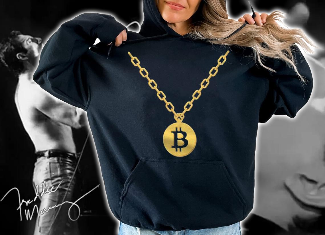Bitcoin Bling Necklace Blockchain Cryptocurrency Shirt t-shirt hoodie