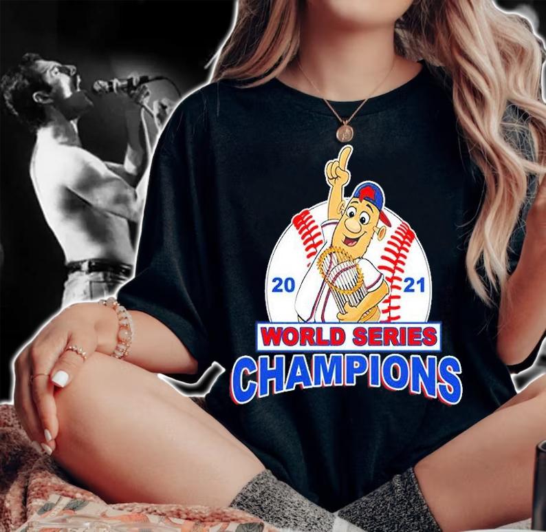 Braves World Series Champions- Blooper Trophy T-Shirt t-shirt woman shirt