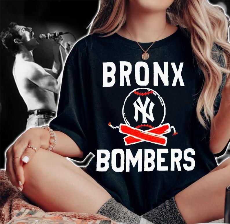 Bronx bombers baseball T-shirt t-shirt woman shirt