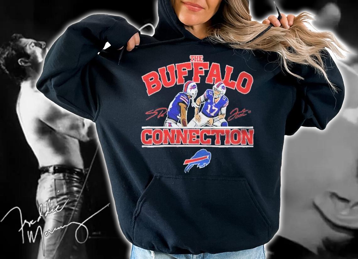 Buffalo Bills Josh Allen and Stefon Diggs The Buffalo connection signatures T-shirt t-shirt hoodie