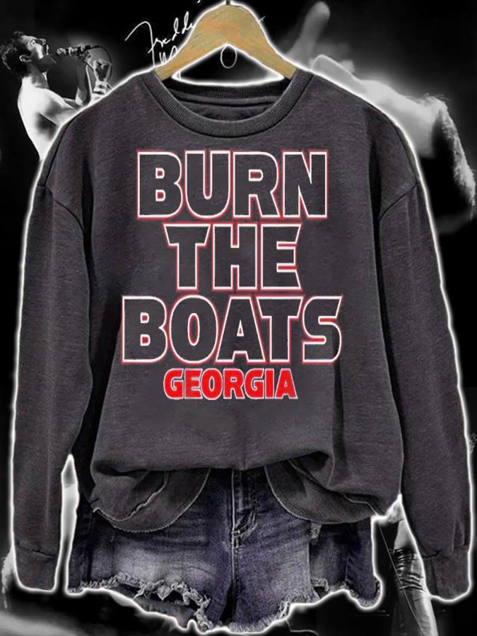 Burn The Boats Georgia Football Shirt t-shirt sweatshirt