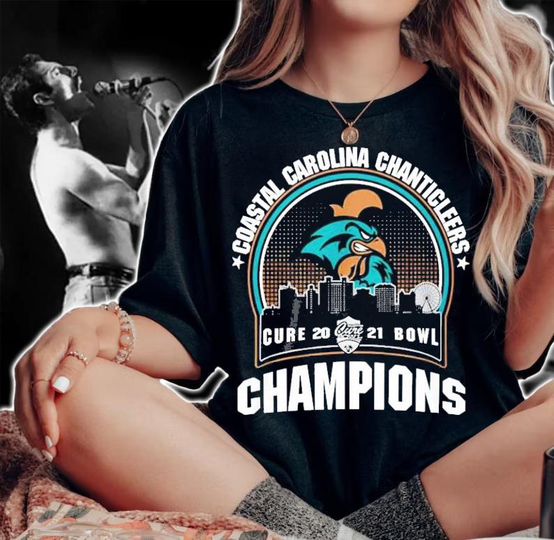 Coastal Carolina Chanticleers Cure 2021 Bowl Champions Shirt t-shirt woman shirt