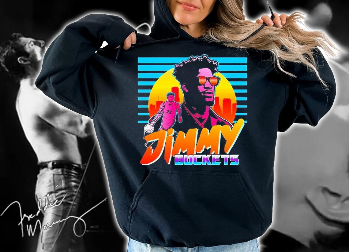 Jimmy Buckets Miami Outrun Style T-Shirt t-shirt