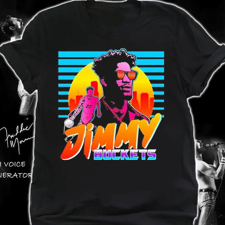 Jimmy Buckets Miami Outrun Style T-Shirt t-shirt
