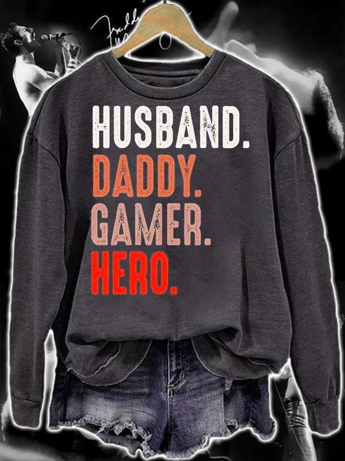 Husband Daddy Gamer Hero T-Shirt t-shirt